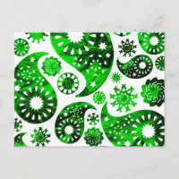 Paisley avec Motif à spirale verte.