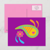 Carte Postale Paisley Fun (Devant / Derrière)