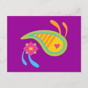 Carte Postale Paisley Fun