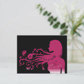 Carte Postale paisley rose (Debout devant)