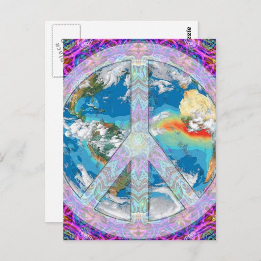 Carte Postale Paix (Devant / Derrière)