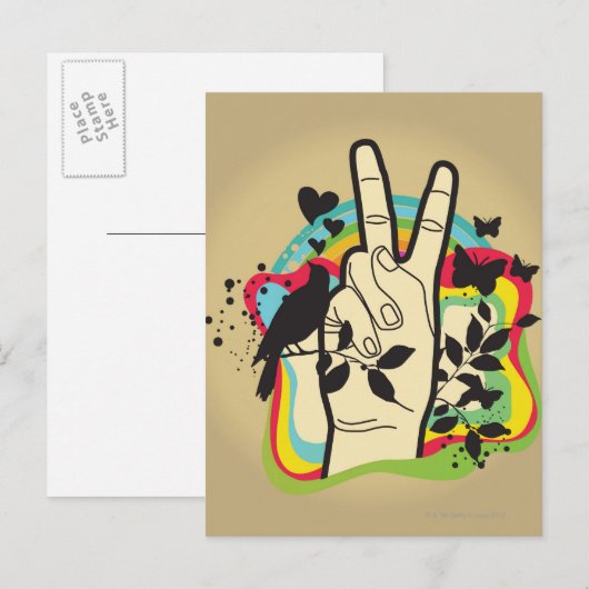 Carte Postale Paix (Devant / Derrière)