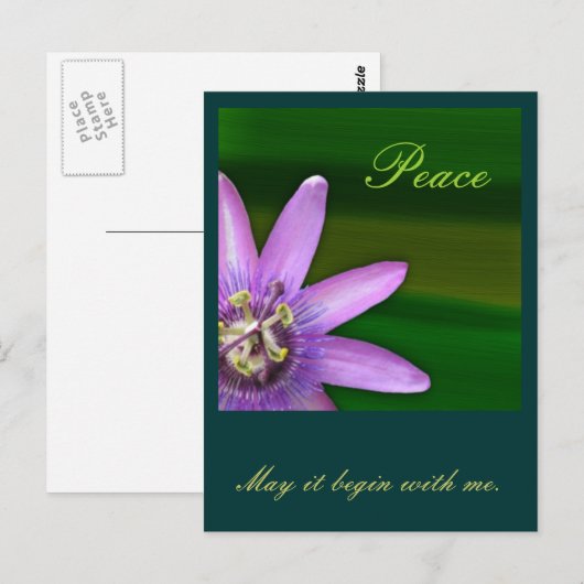 Carte Postale Paix (Devant / Derrière)