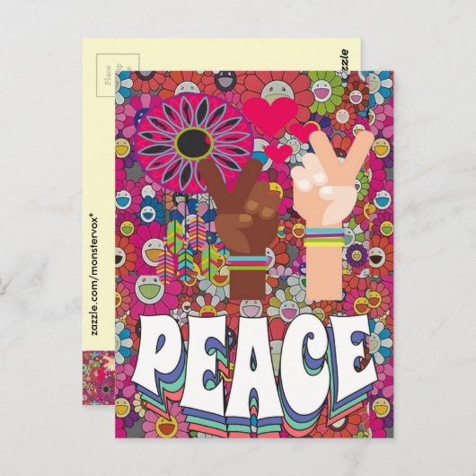 Carte postale Paix (Devant / Derrière)