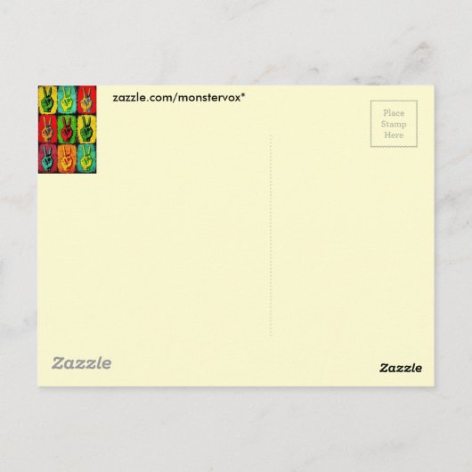 Carte postale Paix (Dos)