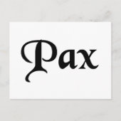 Carte Postale Paix (Devant)