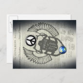 Carte Postale Paix 2015 d'amour (Devant / Derrière)