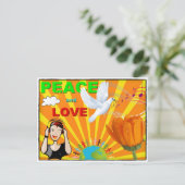 Carte Postale Paix & Amour (Debout devant)