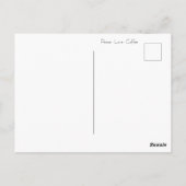 Carte Postale Paix, Amour, Café (Dos)