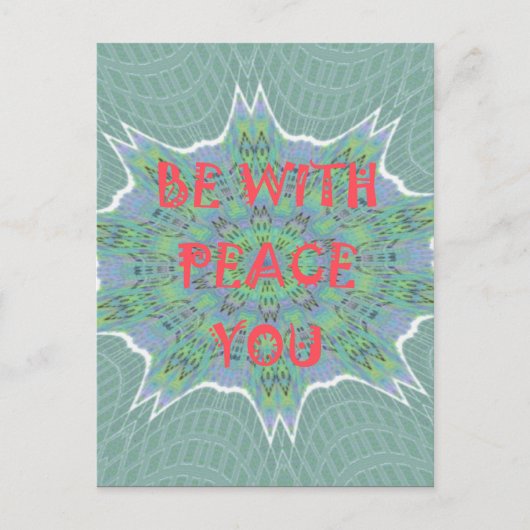 Carte Postale Paix, Amour et Afrique Imprimer : Paix Soyez avec  (Devant)