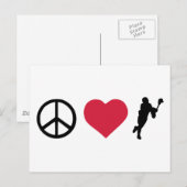 Carte Postale Paix, amour et crosse (Devant / Derrière)