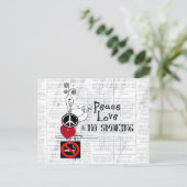 Carte Postale paix - amour et NON FUMER (Debout devant)