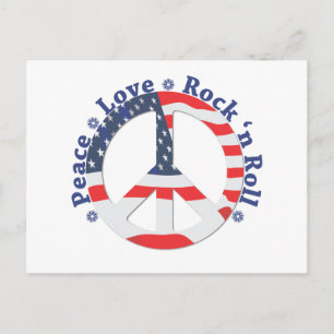 Carte Postale Paix, amour, petit pain de la roche n