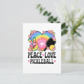 Carte Postale Paix Amour Pickleball (Debout devant)