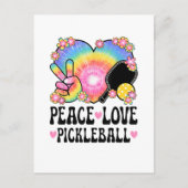 Carte Postale Paix Amour Pickleball (Devant)