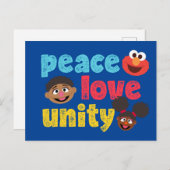 Carte Postale Paix Amour Unité (Devant / Derrière)