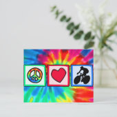 Carte Postale Paix, Amour, Vélo (Debout devant)