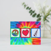 Carte Postale Paix, Amour, Violons (Debout devant)