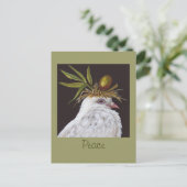 Carte postale Paix avec colombe (Debout devant)