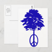 Carte Postale Paix bleue (Devant / Derrière)
