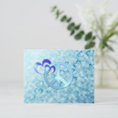 Carte Postale Paix bleue (Debout devant)