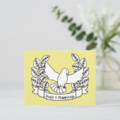 CARTE POSTALE PAIX & BONHEUR (Debout devant)