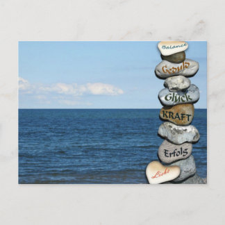 Carte Postale Paix, Chance Et Harmonie