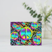 Carte Postale PAIX colorée (Debout devant)