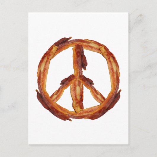 Carte Postale Paix De Bacon (Devant)