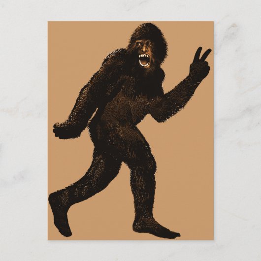 Carte Postale Paix de Bigfoot (Devant)