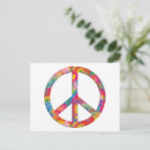 Carte Postale Paix de l'énergie des fleurs (Debout devant)