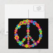 Carte Postale Paix de l'énergie des fleurs (Devant / Derrière)