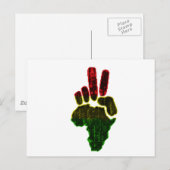 Carte Postale Paix en Afrique (Devant / Derrière)