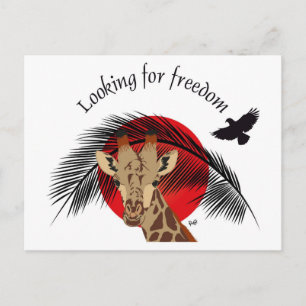 Carte Postale Paix et liberté pour tous