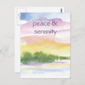 Carte Postale paix et sérénité (Devant / Derrière)