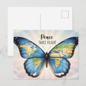 Carte Postale Paix internationale (Devant / Derrière)