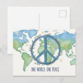 Carte Postale Paix internationale (Devant / Derrière)