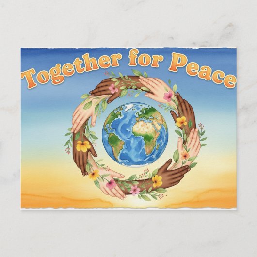 Carte Postale Paix internationale (Devant)