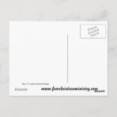 Carte postale Paix Je Laisse (Dos)