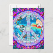 Carte Postale Paix mondiale (Devant / Derrière)