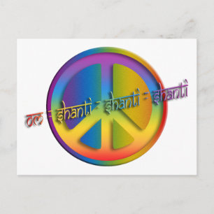 Carte Postale Paix Om Shanti