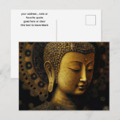 CARTE POSTALE PAIX RAPPELÉE | PORTRAIT DE MÉDITATION (Devant / Derrière)