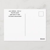 CARTE POSTALE PAIX RAPPELÉE | PORTRAIT DE MÉDITATION (Dos)