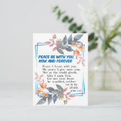 Carte Postale Paix sois avec toi (Debout devant)