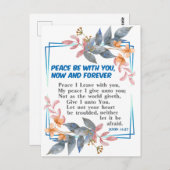 Carte Postale Paix sois avec toi (Devant / Derrière)
