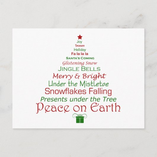 Carte postale Paix sur Terre (Devant)