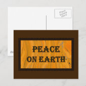 Carte Postale Paix sur Terre (Devant / Derrière)