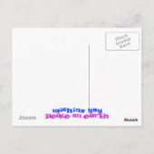 Carte Postale paix sur terre Bluebonnet Fields (Dos)