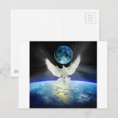 Carte Postale Paix sur Terre La colombe de la paix (Devant / Derrière)