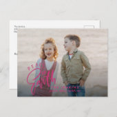 Carte Postale Paix sur terre | Magenta | Noël (Devant / Derrière)